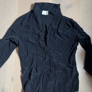Sezane Black Blouse
